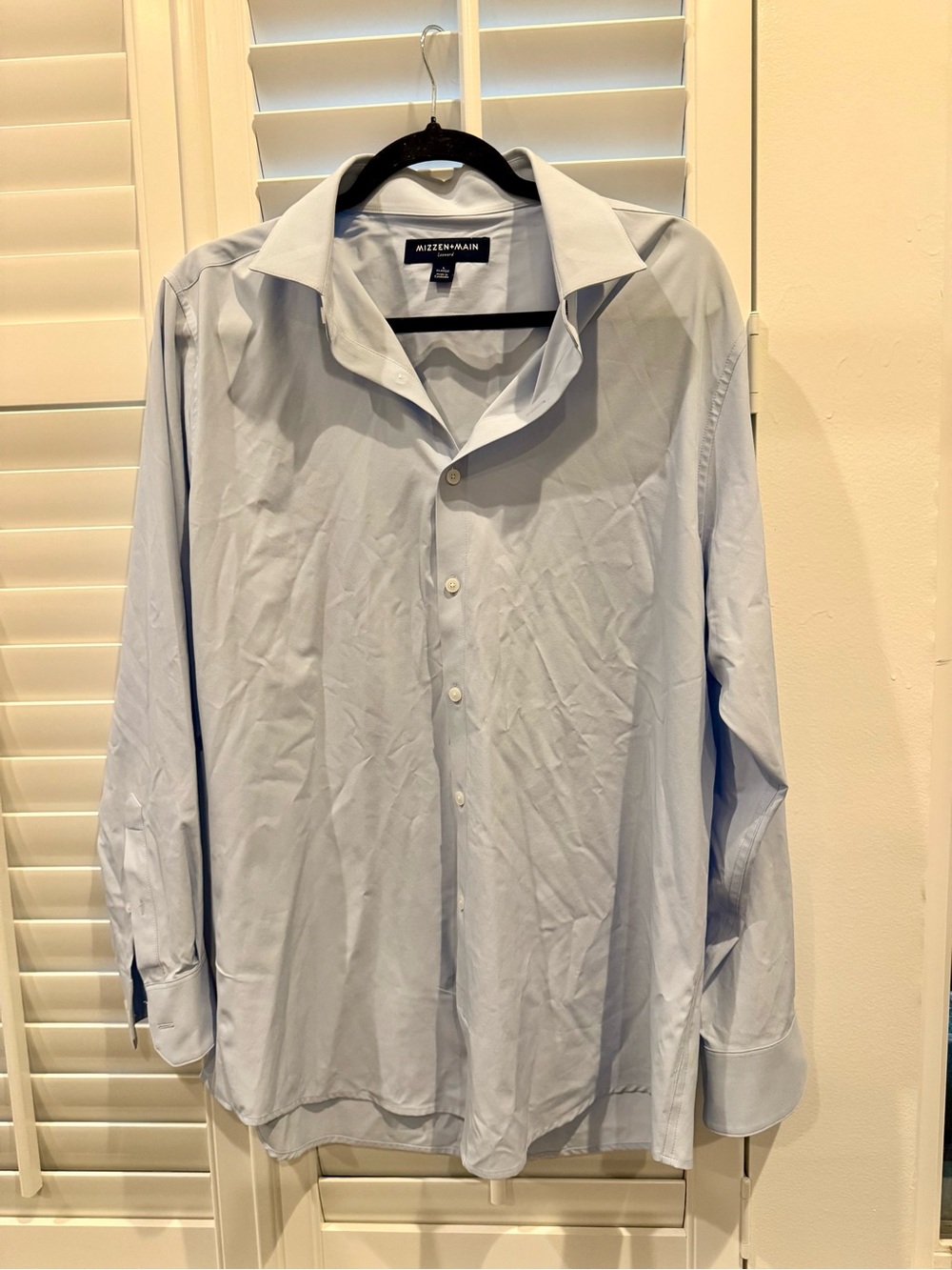 Mizzen+Main Light Blue Classic Dress Shirt